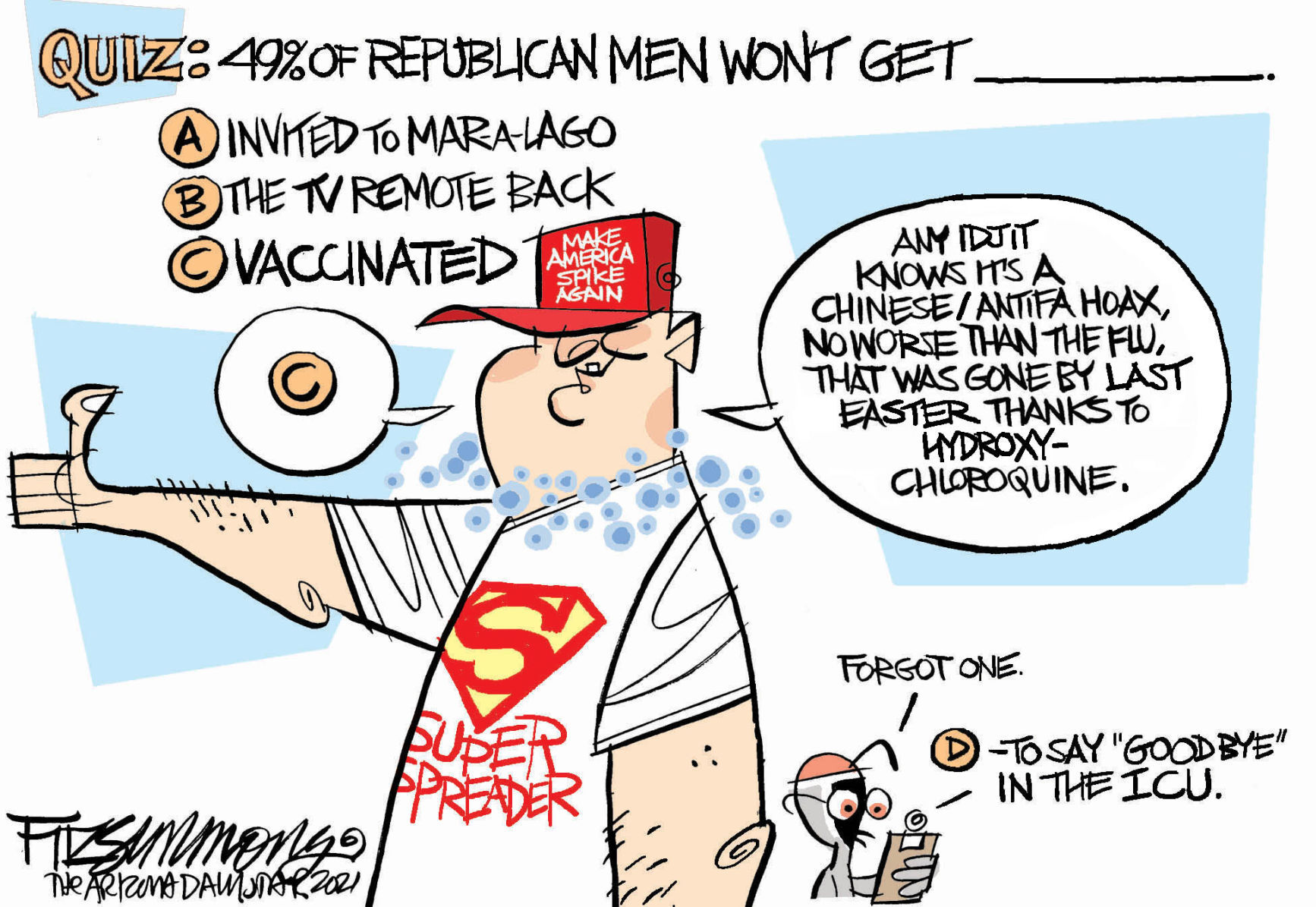 Daily Fitz Cartoon: Quizzical response